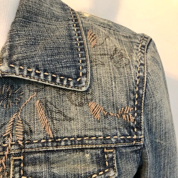 Elie Tahari Denim Jacket Size Small - Picture 6 of 16